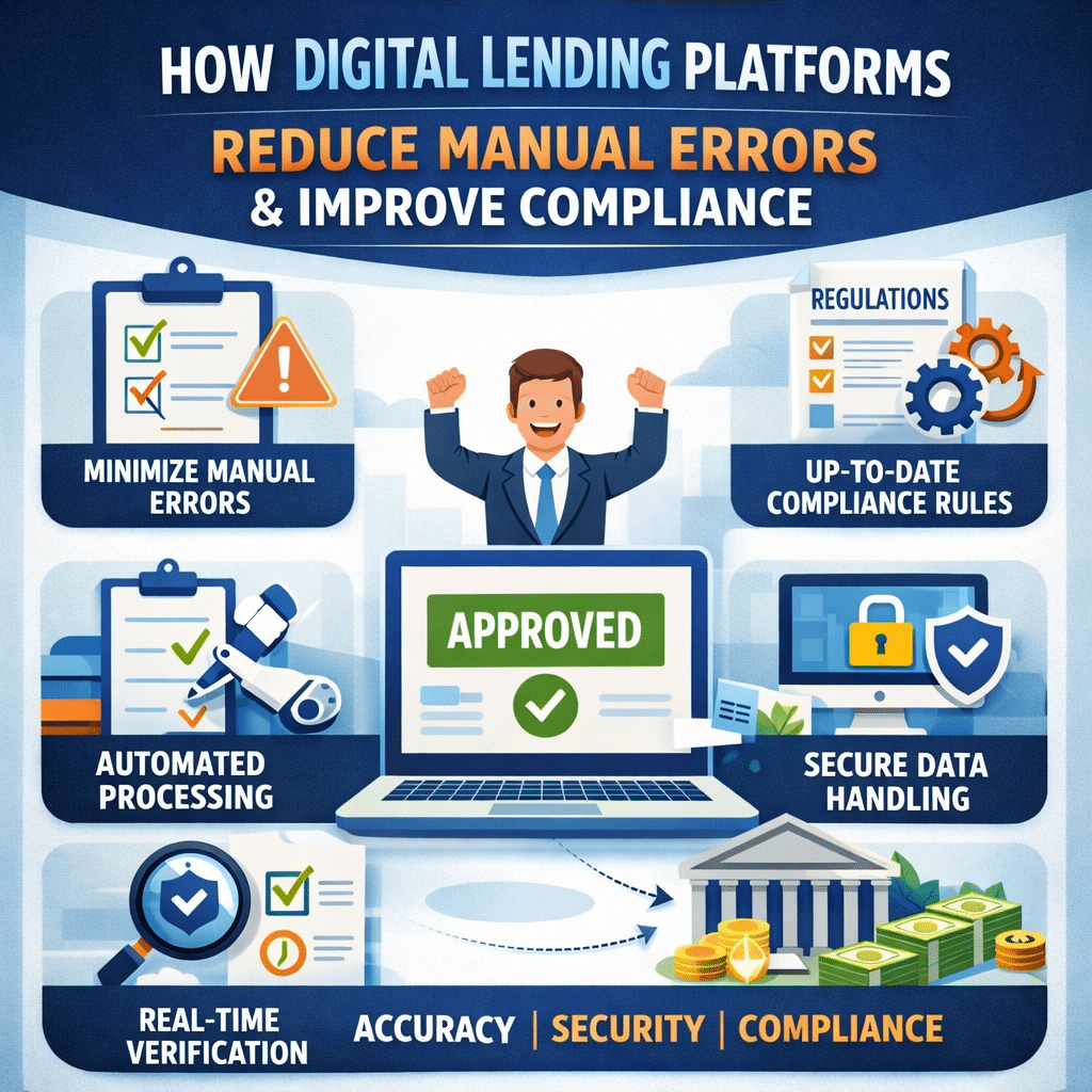 How Digital Lending Platforms Reduce Manual Errors & Improve Compliance