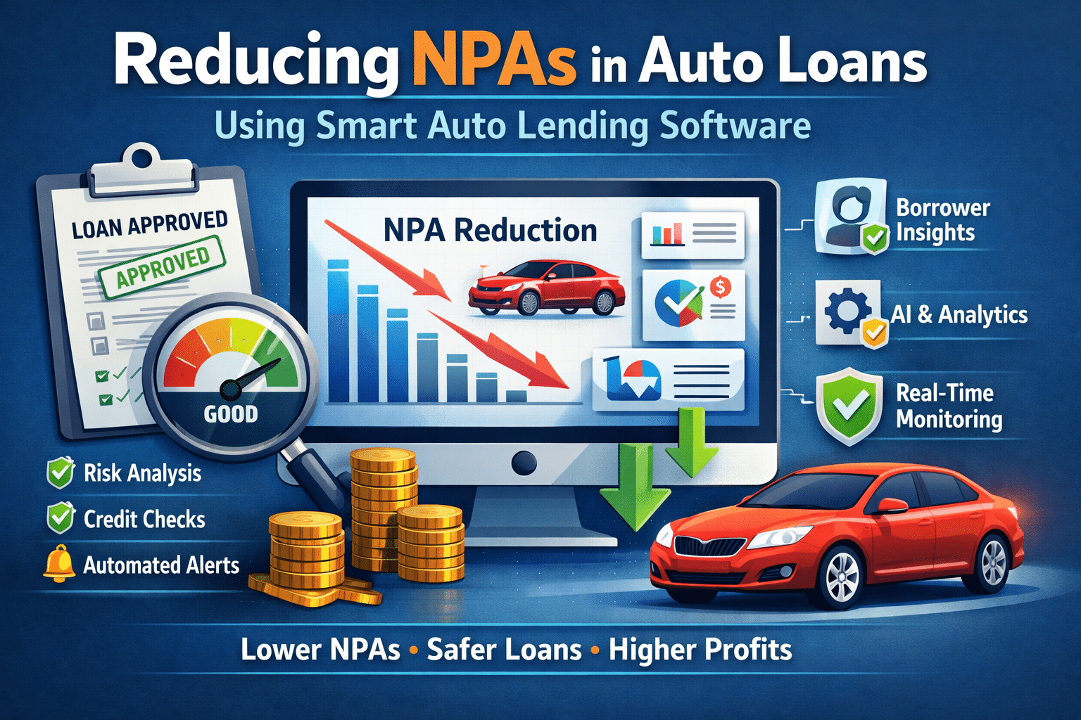 Reducing NPAs in Auto Loans Using Smart Auto Lending Software