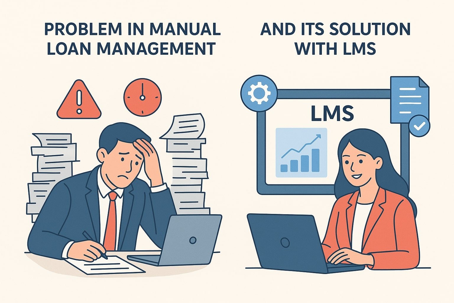 Problem in manual loan Management and its Solution With LMS